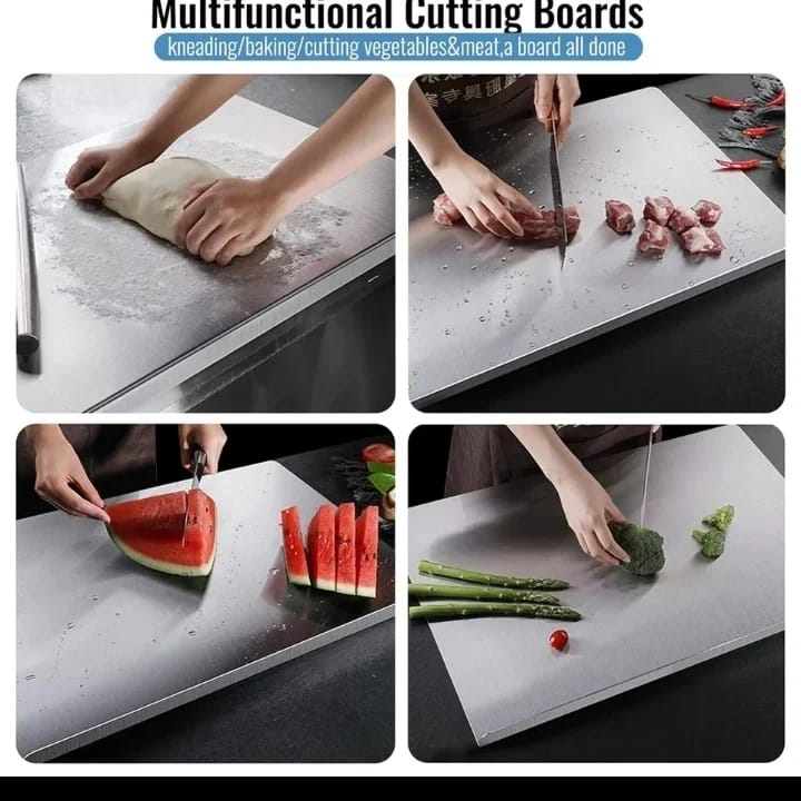 Pure Non-Magnet Stainless Steel Cutting Board ( Same Day Delivery )