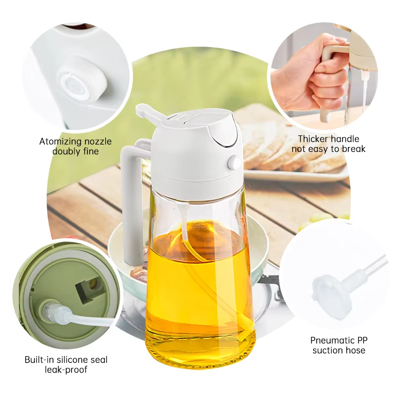 2 in 1 Oil Spray Bottle – Imported Quality