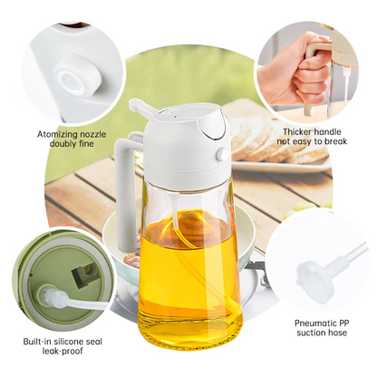 2 in 1 Oil Spray Bottle – Imported Quality