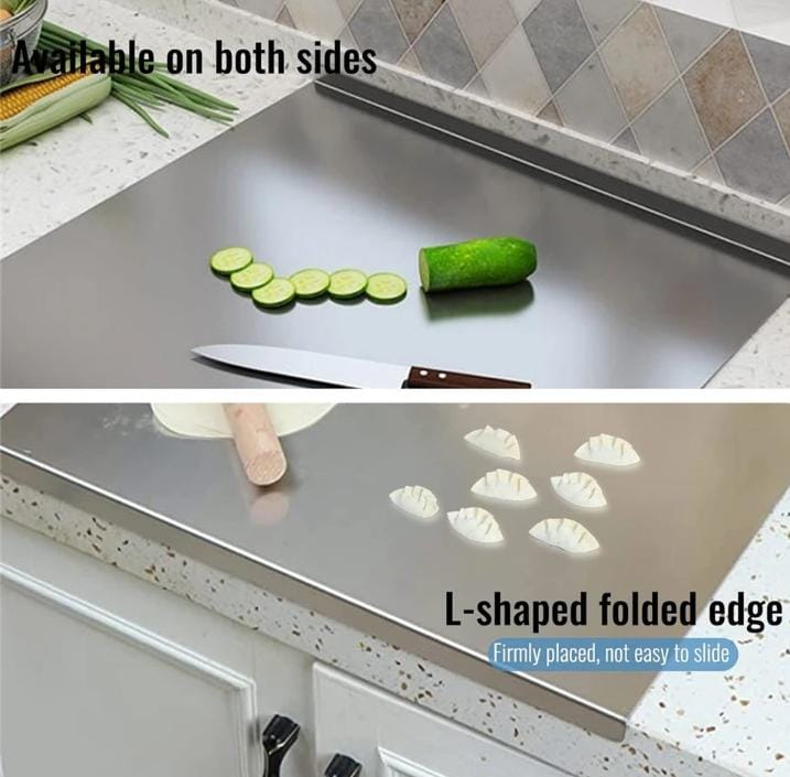 Pure Non-Magnet Stainless Steel Cutting Board ( Same Day Delivery )